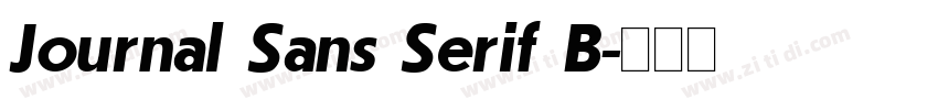 Journal Sans Serif B字体转换 Journal Sans Serif B字体转换